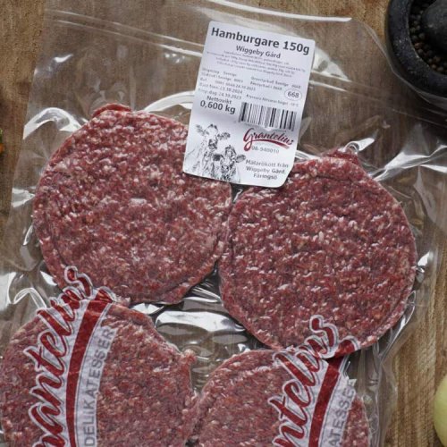 Hamburgare 3,6 kg 763kr/låda